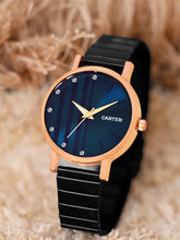 Sandy D Carter Metal Rose Gold Analogue Round Watches for Women_SDC24-50-RG-BL
