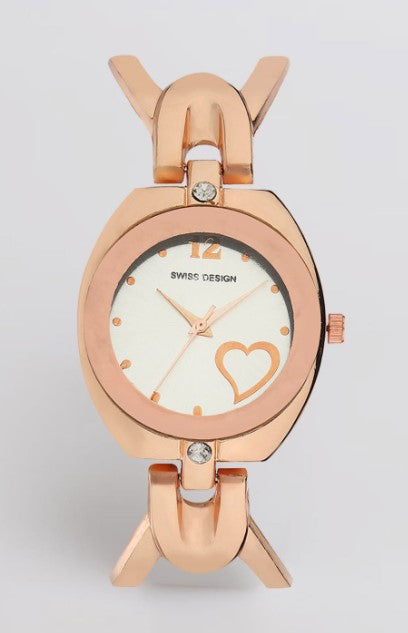 Fluid Rose Gold Stylish Analog Metal Watch For Women SDWatch24-WF3