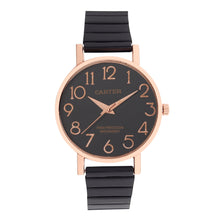 Sandy D Carter Metal Rose Gold Analogue Round Watches for Women_SDC24-49-RG-BK