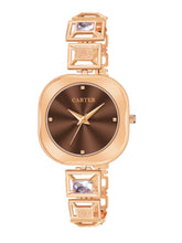 Sandy D Carter Metal Copper Analogue Oval Watches for Women_Sandy D Carter-228-CP