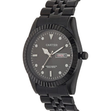 Sandy D Carter Metal Black Analogue Round Watches for Men_SDC24-47-BK-BK