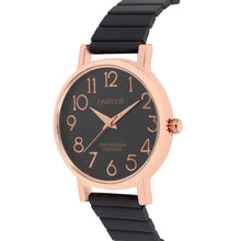 Sandy D Carter Metal Rose Gold Analogue Round Watches for Women_SDC24-49-RG-BK