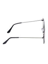 Celebrity Full Rim Black Metal Frame With Blue UV Protected Lens Avaitor Sunglasses for Men & Women_2255701