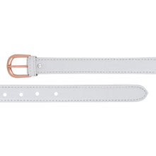 Sandy D Carter Women White Artificial Leather Waist Belt for Jeans & Formal Paint SDC-031-WH