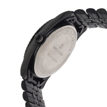 Sandy D Carter Metal Black Analogue Round Watches for Men_SDC24-47-BK-BK