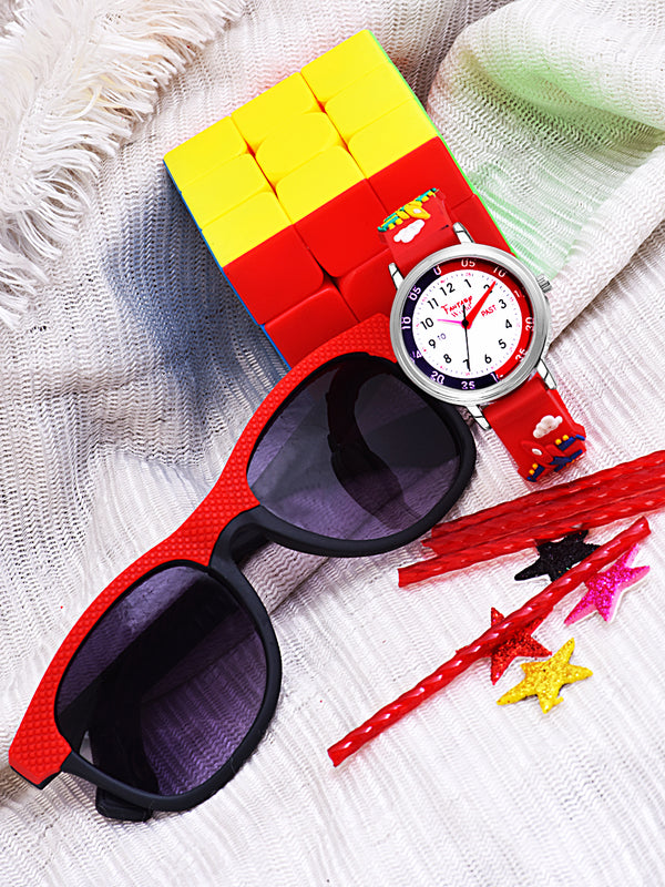 Fantasy World Kids' Watch & Sunglass Gift Set – Perfect for Boys & Girls FW-WatchGiftSet-7