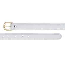 Sandy D Carter Women White Artificial Leather Waist Belt for Jeans & Formal Paint SDC-030-WH