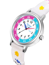 Fantasy World White 3D Print Rubber Strap Time Teacher Analog Watch Boys & Girls FW-25-SL-02