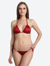 Fleurt Red Lycra Forbes Bikni Set I Lingerie Set - One Size (Free Size) For Women Fleurt-Set-Bikini-P5-RD