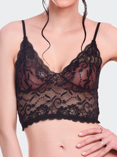 Fleurt Black Lycra Lace Lingerie Set - One Size (Free Size) For Women Fleurt-Set-170-NEW-BK