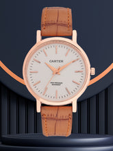 Sandy D Carter Synthetic Brown Analogue Round Watches for Women_SDC24-111L-BR