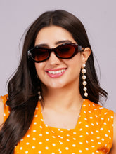 Celebrity Full Rim Brown Plastic Frame With Brown UV Protected Lens Other Sunglasses for Women_9273-2