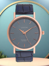 Sandy D Carter Synthetic Blue Analogue Round Watches for Men_SDC24-112G-BL