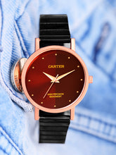 Sandy D Carter Metal Rose Gold Analogue Round Watches for Women_SDC24-54-RG-RD
