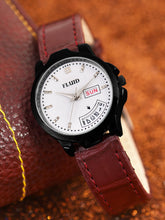 Fluid  White Round Leather Strap Analog Watches for Women FLWatch23-777L-WH01