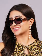 Celebrity Full Rim Brown Plastic Frame With Grey UV Protected Lens Other Sunglasses for Women_9272-3