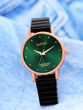 Sandy D Carter Metal Rose Gold Analogue Round Watches for Women_SDC24-52-RG-GR