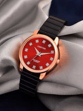 Sandy D Carter Metal Rose Gold Analogue Round Watches for Women_SDC24-60-RG-RD