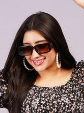 Celebrity Full Rim Black Plastic Frame With Black UV Protected Lens Other Sunglasses for Women_9280-1