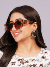 Celebrity Full Rim Brown Plastic Frame With Brown UV Protected Lens Other Sunglasses for Women_9274-5