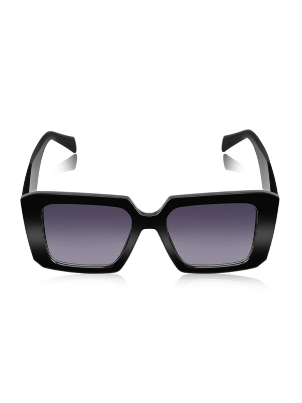 Celebrity Full Rim Black Plastic Frame With Black UV Protected Lens Other Sunglasses for Women_9277-1