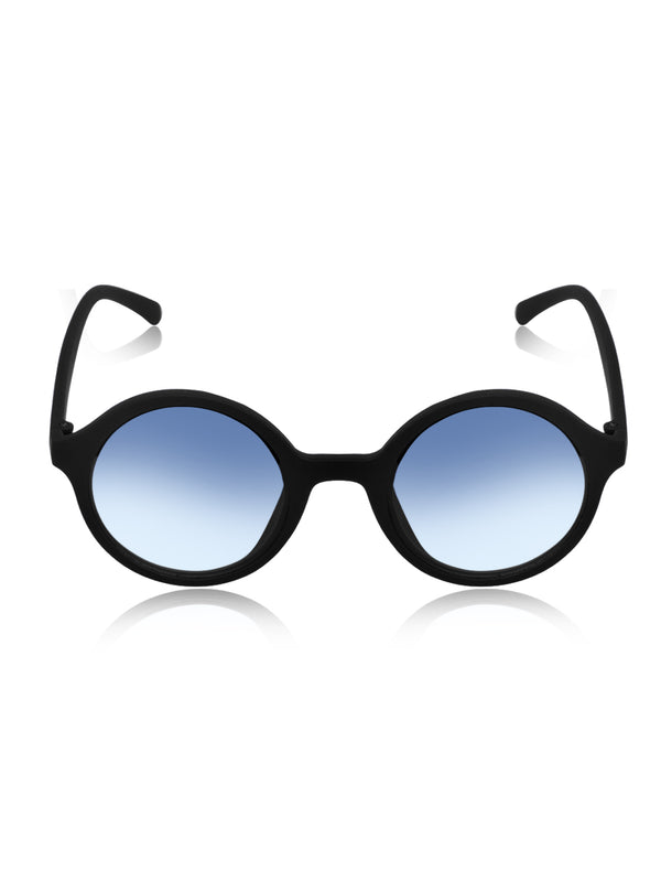 Celebrity Black Oval Plastic Sunglasses For Women CLSN25-11910-03