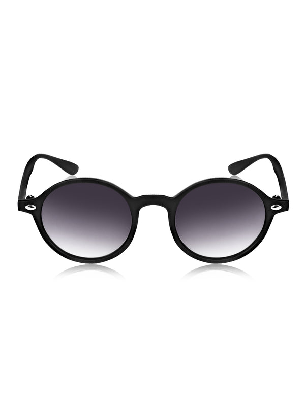 Celebrity Black Oval Plastic Sunglasses For Women CLSN25-8121-01