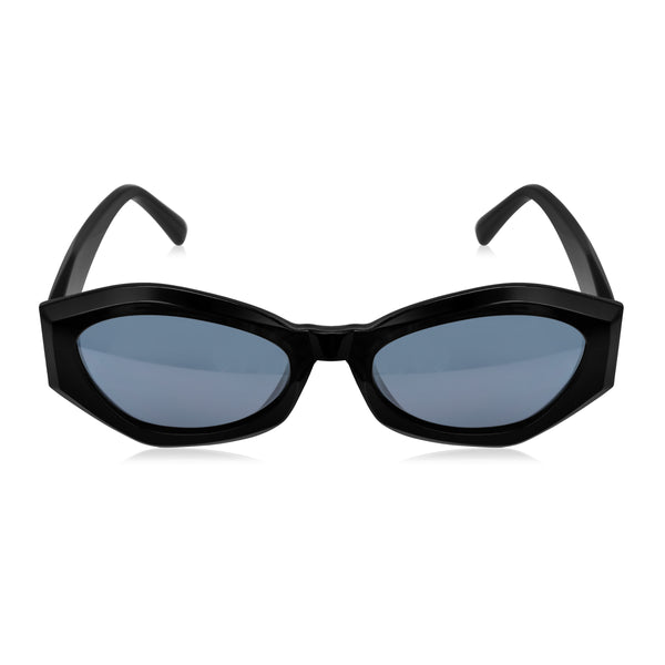 Celebrity Full Rim Black Plastic Frame With Grey UV Protected Lens Other Sunglasses for Women_9273-1
