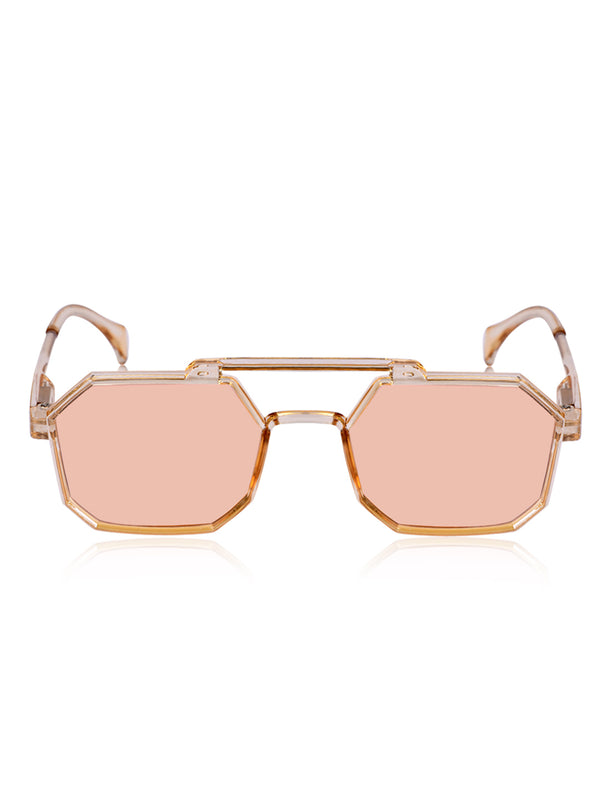 Celebrity Brown Round Plastic Sunglasses For Women CLSN25-82822-03