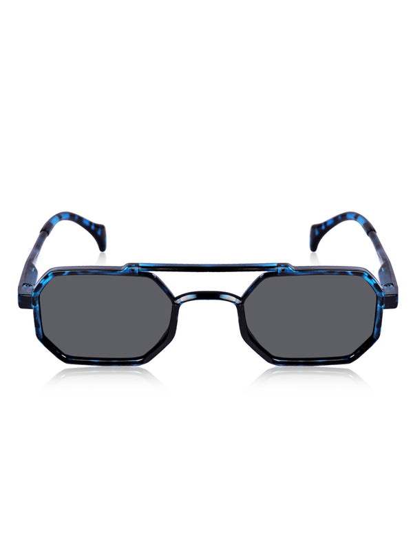 Celebrity Blue Round Plastic Sunglasses For Women CLSN25-82821-04