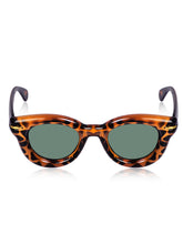 Celebrity Brown Oval Plastic Sunglasses For Women CLSN25-87017-06