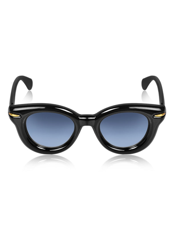 Celebrity Black Oval Plastic Sunglasses For Women CLSN25-87017-08