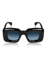 Celebrity Black Retro-Square Plastic Sunglasses For Women CLSN25-86744-08