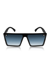 Celebrity Black Rectangular Plastic Sunglasses For Women CLSN25-6087-04