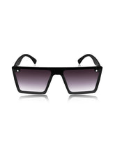 Celebrity Black Rectangular Plastic Sunglasses For Women CLSN25-6087-01