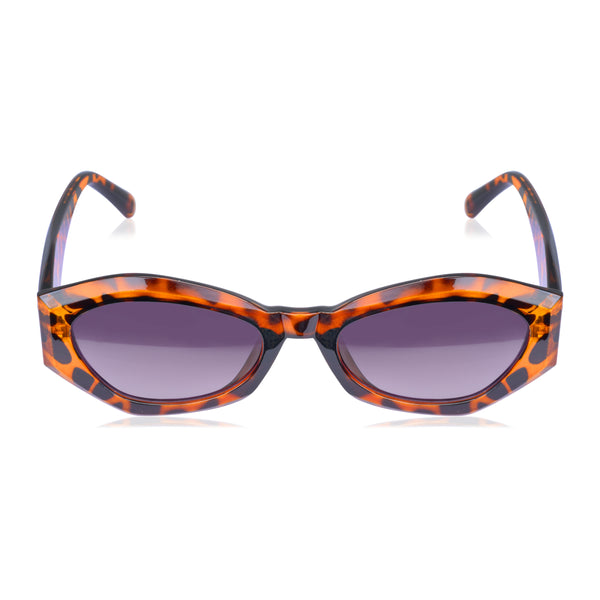 Celebrity Full Rim Brown Plastic Frame With Grey UV Protected Lens Other Sunglasses for Women_9273-3