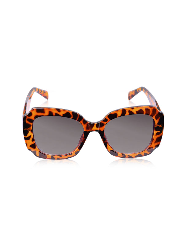Celebrity Full Rim Brown Plastic Frame With Grey UV Protected Lens Other Sunglasses for Women_9278-3