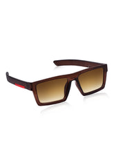 Celebrity Brown Retro-Square Plastic Sunglasses For Women CLSN25-B1024-02
