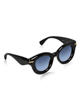 Celebrity Black Oval Plastic Sunglasses For Women CLSN25-87017-08