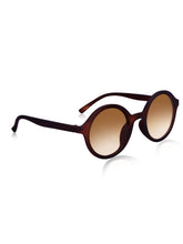 Celebrity Brown Oval Plastic Sunglasses For Women CLSN25-11910-02