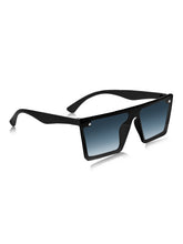 Celebrity Black Rectangular Plastic Sunglasses For Women CLSN25-6087-04