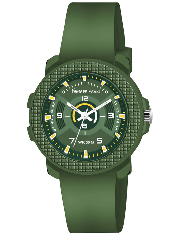 Fantasy World Vibrant Analog Watch – Designed with Fun Colors for Boys & Girls FW24-2236-GR