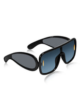 Celebrity Black Oversized Plastic Sunglasses For Women CLSN25-86984-08