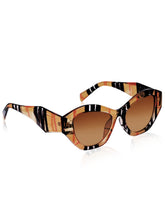 Celebrity Full Rim Brown Plastic Frame With Brown UV Protected Lens Other Sunglasses for Women_9279-5