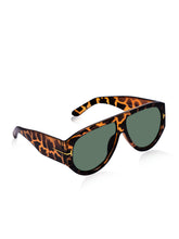 Celebrity Brown Oversized Plastic Sunglasses For Women CLSN25-V696-06