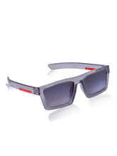 Celebrity Grey Retro-Square Plastic Sunglasses For Women CLSN25-B1024-04
