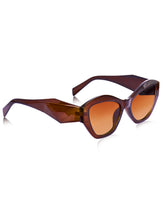 Celebrity Full Rim Brown Plastic Frame With Brown UV Protected Lens Other Sunglasses for Women_9276-2