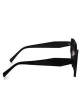 Celebrity Full Rim Black Plastic Frame  With Grey UV Protected Lens Other Sunglasses for Women_9269-1