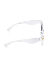 Celebrity White Oval Plastic Sunglasses For Women CLSN25-87017-03