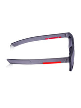 Celebrity Grey Retro-Square Plastic Sunglasses For Women CLSN25-B1024-04